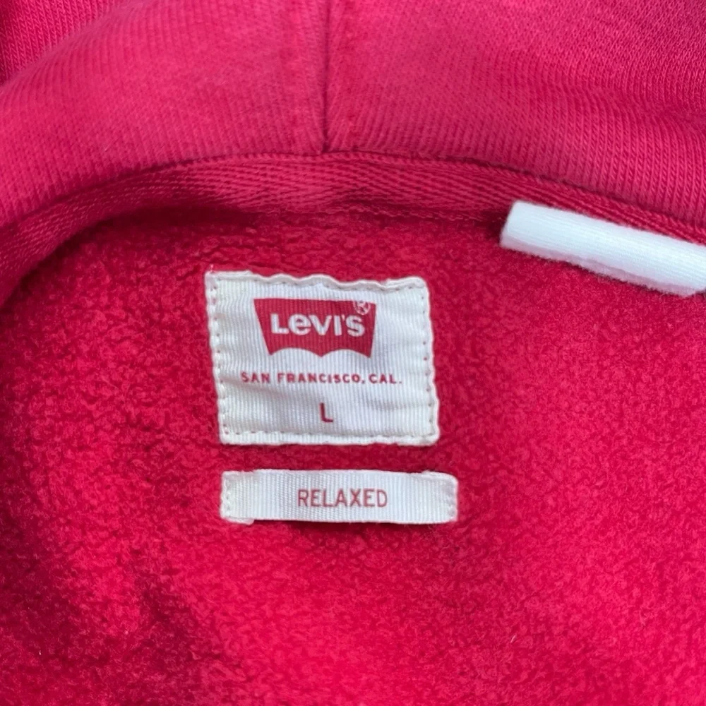 Levi’s Unisex Large Graphic Relaxed Hoodie‎ Red “Levi’s” Logo Pullover